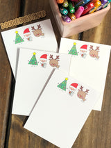 4 Christmas Doodles Small Notepads