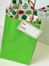 Red and Green Dots Gift Tags