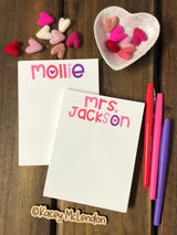 Small Personalized Notepad ♥ Valentine ♥ MONTHLY SPECIAL