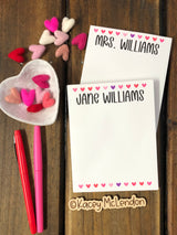 Small Personalized Notepad ♥ Valentine ♥ MONTHLY SPECIAL