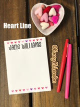 Small Personalized Notepad ♥ Valentine ♥ MONTHLY SPECIAL