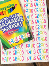 Diecut Name Labels
