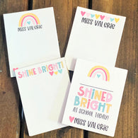 Shine Bright Teacher Small Notepad Set