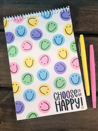 Choose to Be Happy Top Spiral Notebook