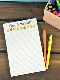 Candy Corn Personalized Notepad
