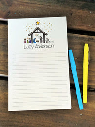 Nativity Personalized Notepad