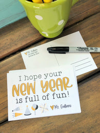 New Year Full of Fun Postcards