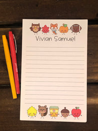 Fall Friends Personalized Notepad