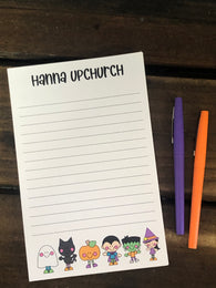 Halloween Friends Personalized Notepad