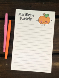 Little Pumpkin Man Personalized Notepad