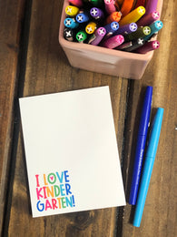 RTS: I Love Kindergarten Small Notepad