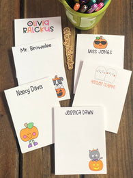 Small Personalized Notepad ♥ Halloween