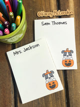 Small Personalized Notepad ♥ Halloween