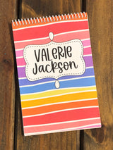 Wave Sunset Top Spiral Notebook