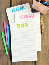 Shadow Block Initials Large Notepad