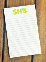 Shadow Block Initials Large Notepad