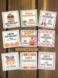 Halloween Treat Tags (18 choices!)