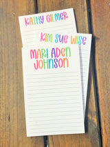 Girly Name Personalized Notepad