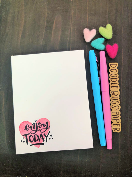 RTS: Enjoy Today with Heart Small Notepad