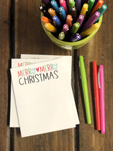 4 Merry ♥ Merry Christmas Small Notepads