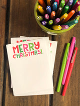 4 Merry Christmas Small Notepads