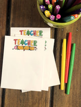 4 Christmas Teacher Small Notepads