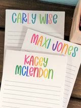 Girly Name Personalized Notepad