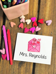 Valentine Love Letter Personalized Note Cards