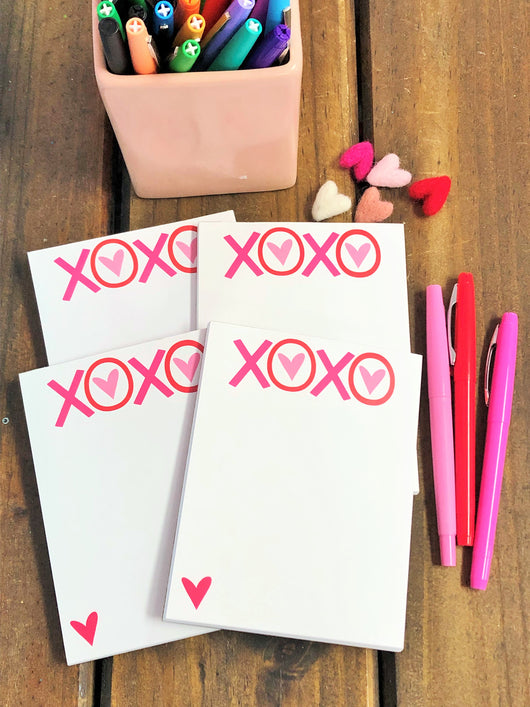 XOXO Set of 4 Small Notepads
