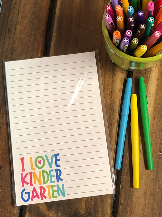 RTS: I Love Kindergarten Large Notepad