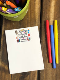 RTS: She Works Willingly With Her Hands Teacher Small Notepad
