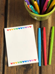 RTS: Rainbow Hearts Small Notepad