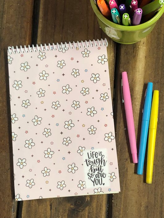 RTS: Little Daisy Life Is Tough Spiral Notebook