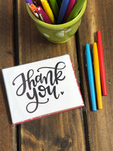 RTS: Thank You Note Cards with Red Polka Dot Envelopes