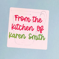 Measuring Cup Kitchen Square Stickers
