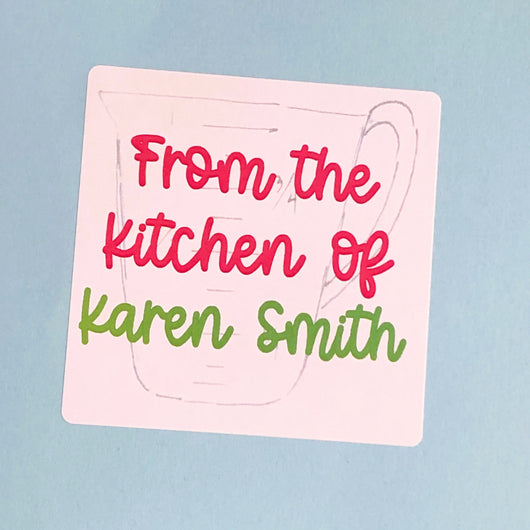 Measuring Cup Kitchen Square Stickers