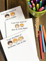 Kid Faces Mom Personalized Notepad