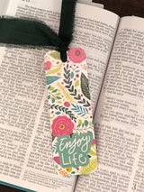 RTS: Enjoy Life Floral Bookmark