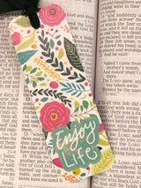 RTS: Enjoy Life Floral Bookmark