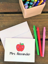 Happy Apple Personalized Note Cards