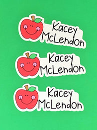 Diecut Apple Labels