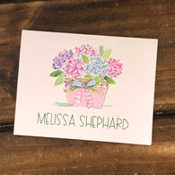 Spring Flowers Personalized Note Cards