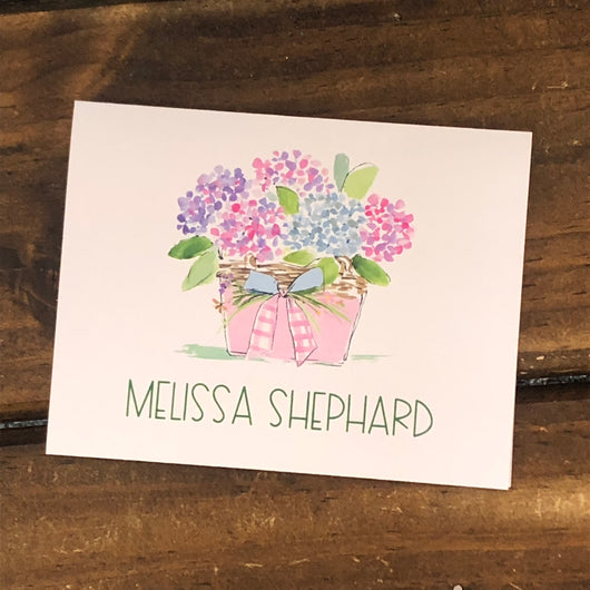 Spring Flowers Personalized Note Cards