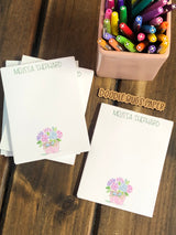Spring Flowers Personalized Notepad