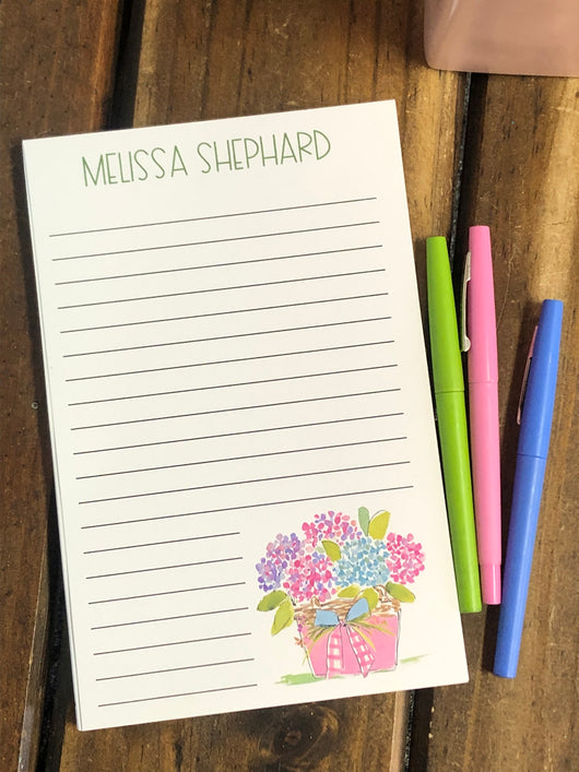 Spring Flowers Personalized Notepad