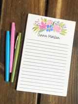 Spring Flowers Swag Personalized Notepad