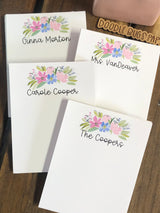 Spring Flowers Swag Personalized Notepad