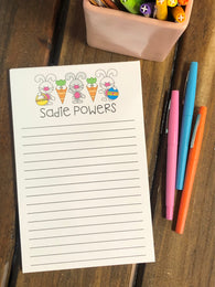 Easter Bunnies and Carrots Personalized Notepad