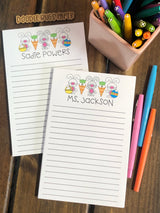 Easter Bunnies and Carrots Personalized Notepad
