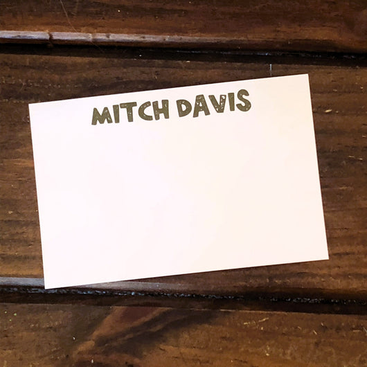 Stonage Personalized Flat Note Cards